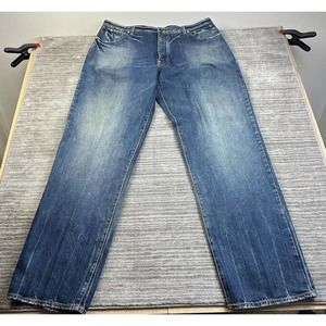 Sean John Jeans Men 42x38 Blue Denim Pants Y2K Embroidered Baggy Hip Hop